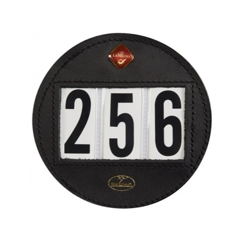 LeMieux Hamag Bridle Number Holder Round - Black